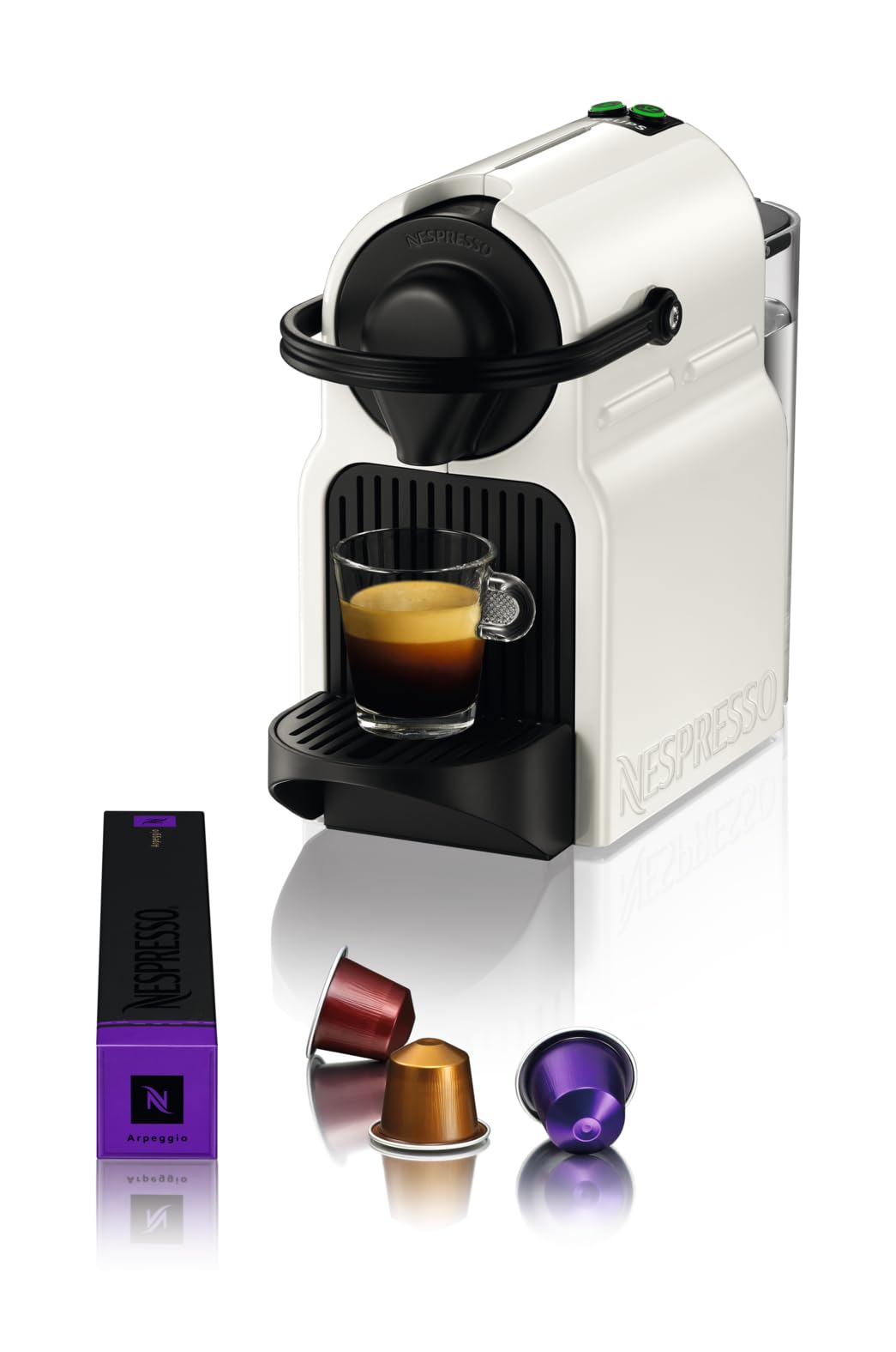 Nespresso Inissia – Machine à Café Espresso Blanche, 19 Bars