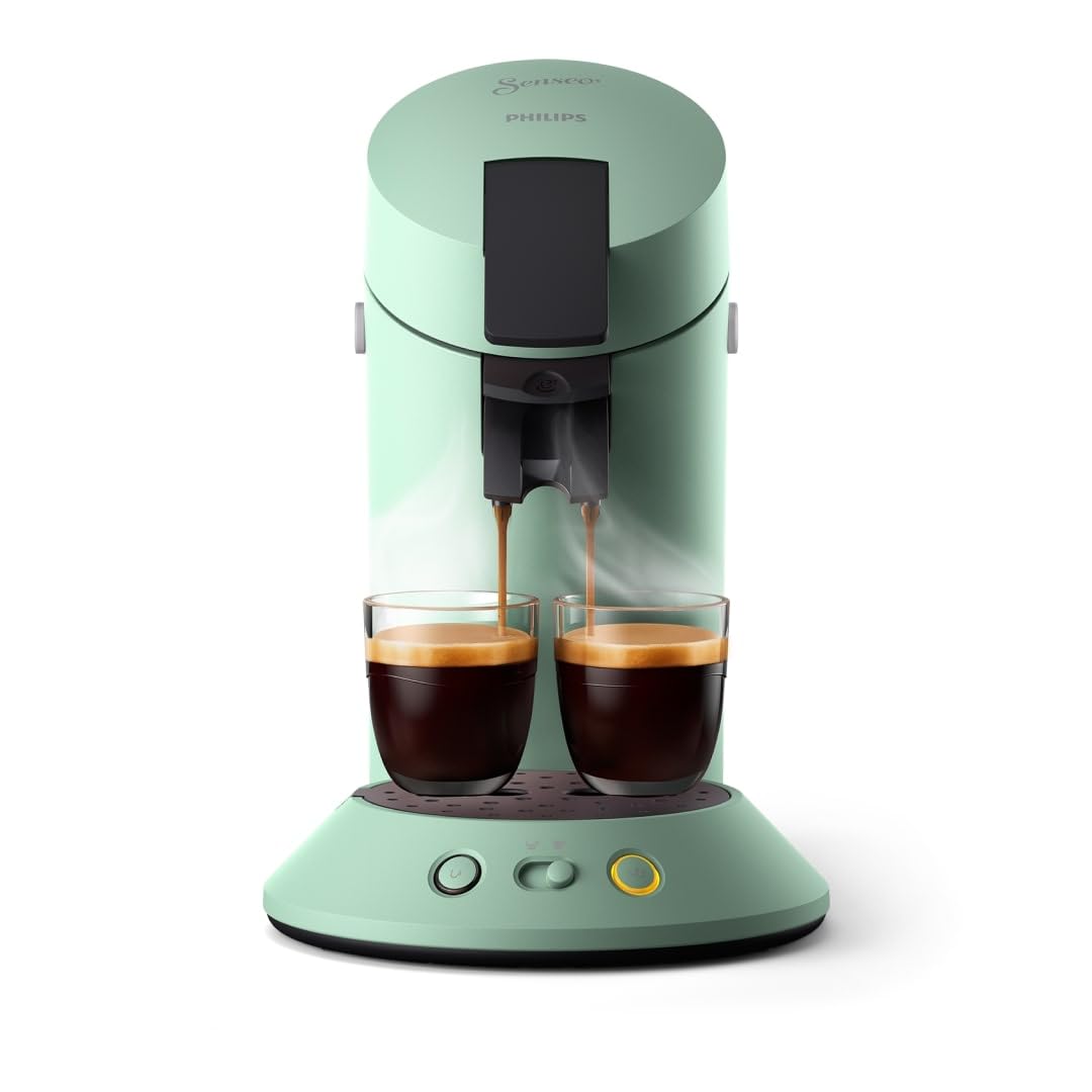 Philips Senseo Original Plus – Cafetière à Dosettes Vert Désert CSA210/80