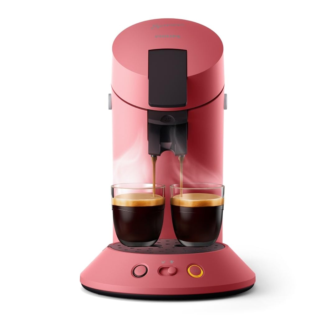 Philips Senseo Original Plus – Cafetière à Dosettes Rouge Tendre CSA210/35