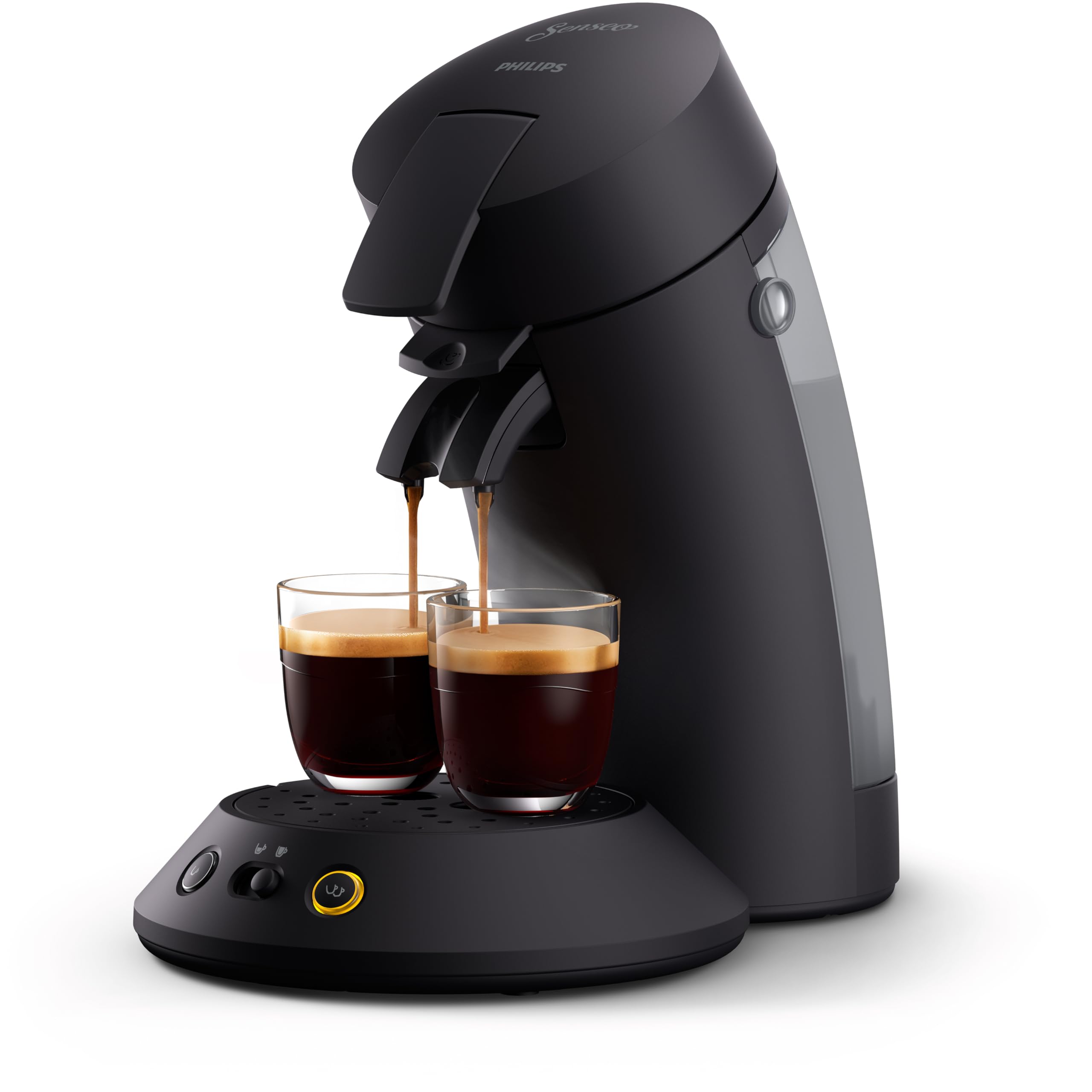 Philips Senseo Original Plus – Cafetière à Dosettes Noir Intense CSA210/61
