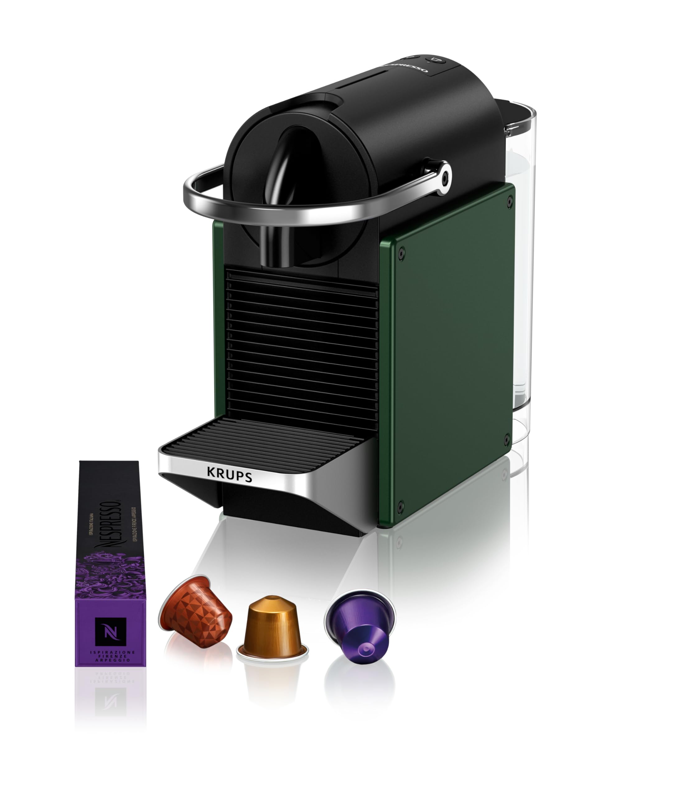 Nespresso Pixie – Machine à Café Espresso Compacte Vert Foncé